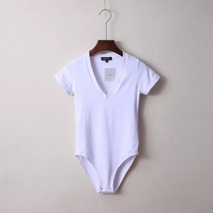 women v neck bodysuit