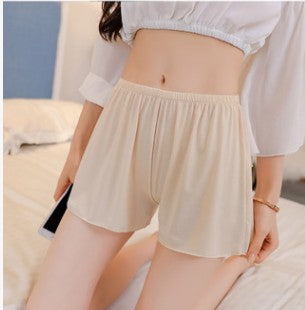 Elegance Satin Safety Short Pants Women Short Tights Soft Seamless Lace Underwear Female Safe Shorts Sexy Lingerie Plus Size