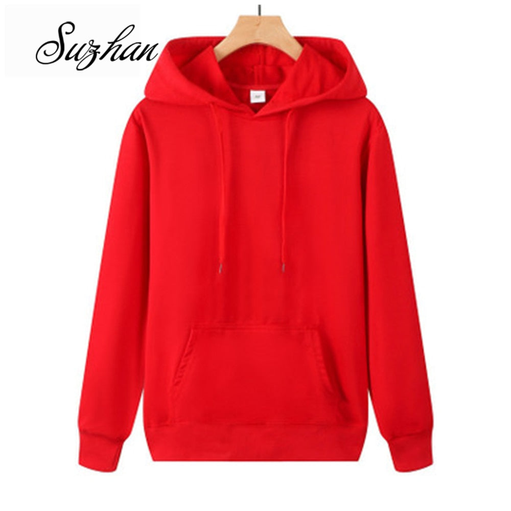 Suzhan 2019 Autumn Sweatshirts Women Hood Hoodies Long Sleeve Solid Casual Hooded Pullover Clothes Sweatshirt Women Tops