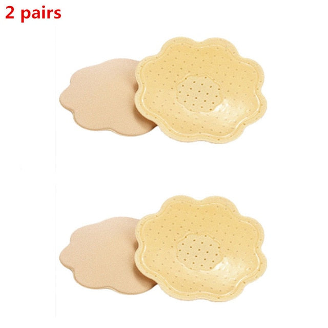 3 Pairs Sexy Strapless Bra Self-Adhesive Silicone Nipple Breast Pasties Cover Reusable Underwear Women Wedding Party Bra Sticker