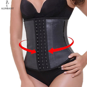 9 Steel Bone Waist Trainer Latex Shapewear Slimming Belt Waist Cincher Body Shaper Girdle Workout Tummy Control for Women