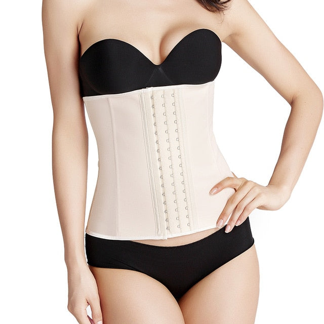 9 Steel Bone Waist Trainer Latex Shapewear Slimming Belt Waist Cincher Body Shaper Girdle Workout Tummy Control for Women