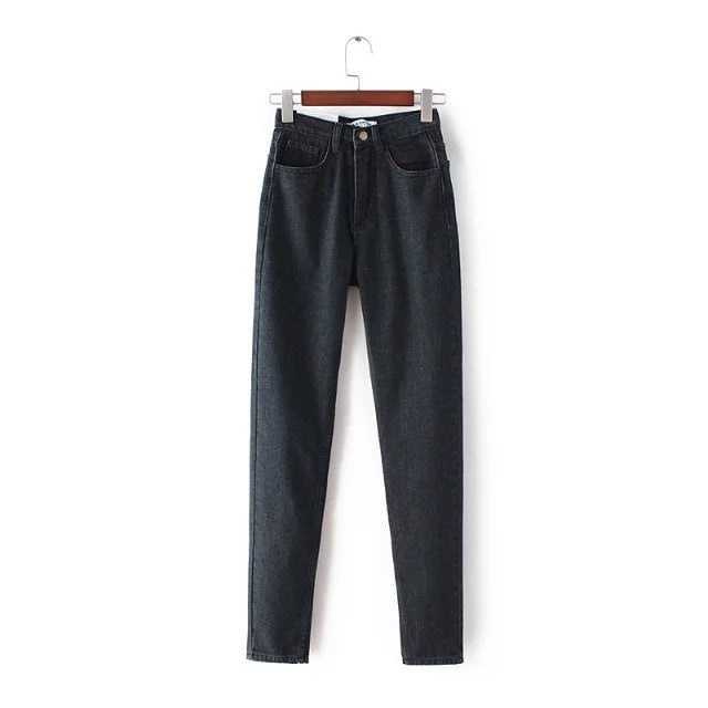 Denim jeans women Europe and the new Dongyu Zhou with retro waisted Jean Haren pants jeans