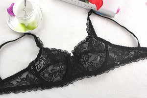 Sexy Women's Lace Unlined Underwire Push Up Bra Full Lace Brassiere Underwear Bras Lingerie Intimates Bralette Women