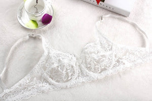 Sexy Women's Lace Unlined Underwire Push Up Bra Full Lace Brassiere Underwear Bras Lingerie Intimates Bralette Women