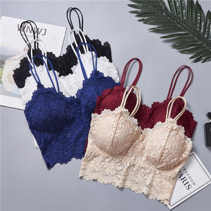 2020 New Arrival Women Push Up Wireless Lace Bra Top Women Plus Size Bralette Underwear Lingerie Full Cup