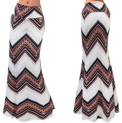 S-3XL Spring Elastic High-waist Long Pencil Skirt For Women 2020 Printed Pencil Maxi Skirt Faldas Largas Mujer Para Fiesta