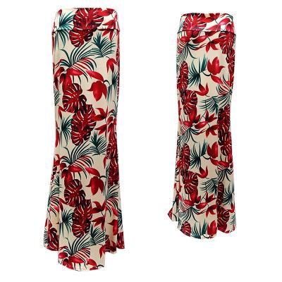 S-3XL Spring Elastic High-waist Long Pencil Skirt For Women 2020 Printed Pencil Maxi Skirt Faldas Largas Mujer Para Fiesta