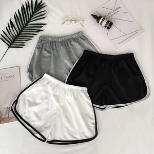 2020 Simple Women Casual Shorts Patchwork Body Fitness Workout Summer Shorts Female Elastic Skinny Slim Beach Egde Short Hot