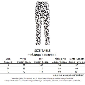 Rapwriter Casual Elastic High Waist Milk Cow Print Pants Women Summer Straight Loose Fashion Trousers Heat Pantalon Femme Pants