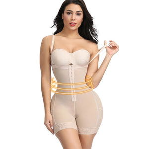 HEXIN Plus Size Women Full Body Shapewear Underbust Slimming Mid thigh Shaper fajasTummy Control Seamless Postpartum Body Girdle