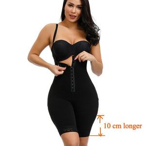 HEXIN Plus Size Women Full Body Shapewear Underbust Slimming Mid thigh Shaper fajasTummy Control Seamless Postpartum Body Girdle