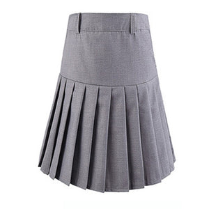 2019 Women Summer high waist pleated plaid skirt Female Anime Short Skirts plisowana spodnica saia curta jupe plissee femme