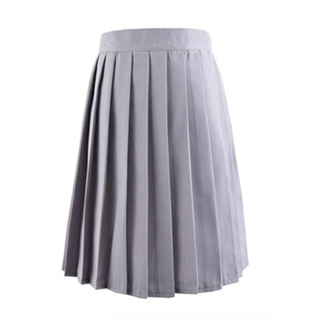 2019 Women Summer high waist pleated plaid skirt Female Anime Short Skirts plisowana spodnica saia curta jupe plissee femme