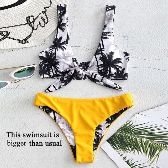 Bikinx Bandeau swimwear women push up swimsuit female Cactus Print micro bikini 2020 sexy bathing suit beach bathers Biquini new