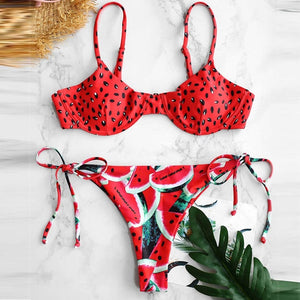 Bikinx Bandeau swimwear women push up swimsuit female Cactus Print micro bikini 2020 sexy bathing suit beach bathers Biquini new