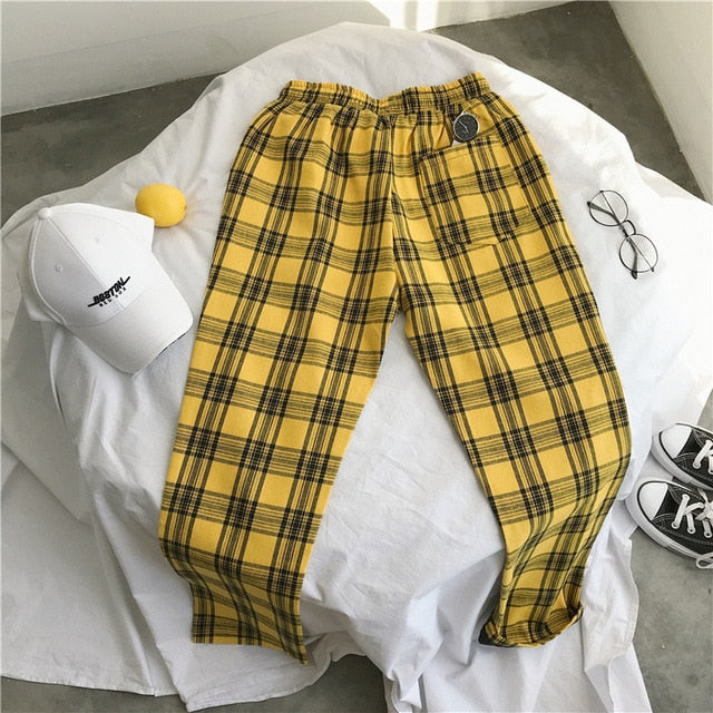 Privathinker Harajuku Plaid Pants For Women Trousers 2020 Streetwear Woman Harem Pants Autumn Ladies Causal Pants Plus Size