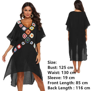 Woman Beach Cover Up Dress Fringe Tunic Yellow Beachwear 2020 Summer Women Tassel Bikini Cover-Ups Black Pareos de Vestido Playa