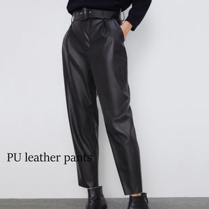 Women elegant black pants sashes pockets zipper fly solid ladies streetwear 2020 casual chic trousers pantalones 9 colors