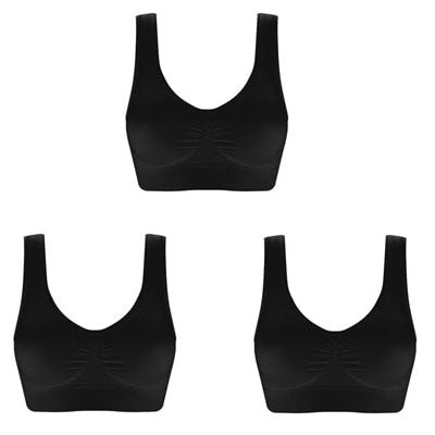 3pcs/set Sexy Women Bra Plus Size Seamless Bra No pad Underwear Wireless Comfortable Active Bralette Brassiere Bra