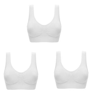 3pcs/set Sexy Women Bra Plus Size Seamless Bra No pad Underwear Wireless Comfortable Active Bralette Brassiere Bra