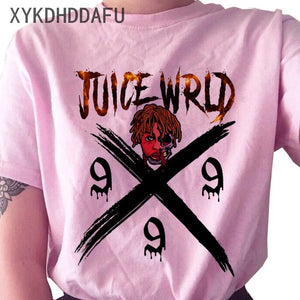 Juice Wrld T Shirt Women R.I.P Hip Hop Rapper Streetwear Tshirt Print Clothing Female Casual Ulzzang Graphic T-shirt Top Tees