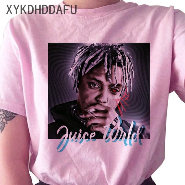 Juice Wrld T Shirt Women R.I.P Hip Hop Rapper Streetwear Tshirt Print Clothing Female Casual Ulzzang Graphic T-shirt Top Tees