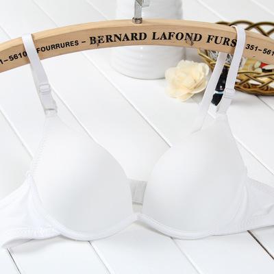 Many colors Thin sexy bra sexy plunge deep u girl bra gather chest push up bra beauty lovely bra cute style school brassiere