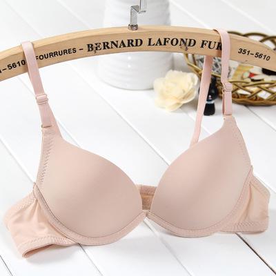 Many colors Thin sexy bra sexy plunge deep u girl bra gather chest push up bra beauty lovely bra cute style school brassiere