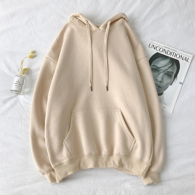 Privathinker Woman's Solid 12 Colors Korean Hooded Sweatshirts Female 2020 Cotton Thicken Warm Hoodies Lady Autumn Fashion Tops