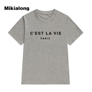 T Shirt Women 2020 Summer Camiseta Mujer Short Sleeve Poleras Mujer Cool Tee Shirt Femme T-shirts Paris Tshirts Cotton Women Top