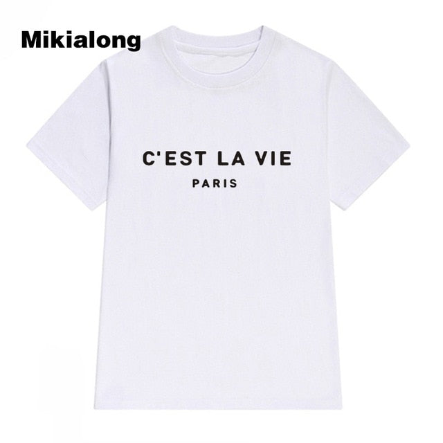 T Shirt Women 2020 Summer Camiseta Mujer Short Sleeve Poleras Mujer Cool Tee Shirt Femme T-shirts Paris Tshirts Cotton Women Top