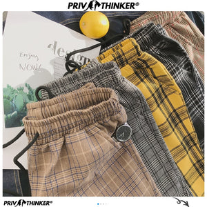 Privathinker Harajuku Plaid Pants For Women Trousers 2020 Streetwear Woman Harem Pants Autumn Ladies Causal Pants Plus Size