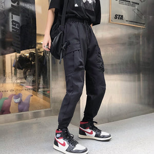 Hot Big Pockets Cargo pants women High Waist Loose Streetwear pants Baggy Tactical Trouser hip hop high quality joggers pants