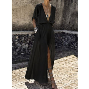 Summer Women Tunic Pareo Beach Dress Long Button Front Open Sashes Kaftan Skirt Swimwear Swim Cover Up Sarong Robe De Plage A61